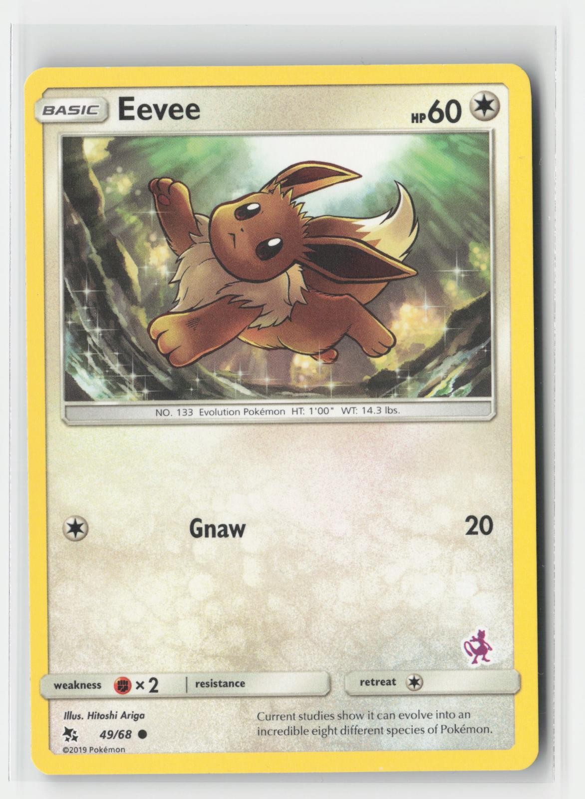 Eevee - 49/68 (Mewtwo Stamped) Battle Academy 049/068 P Pokemon MP