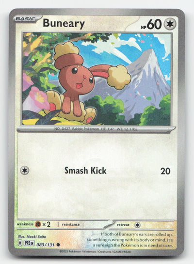 Buneary (Poke Ball Pattern) Holo Prismatic Evolutions 083/131 C Pokemon LP