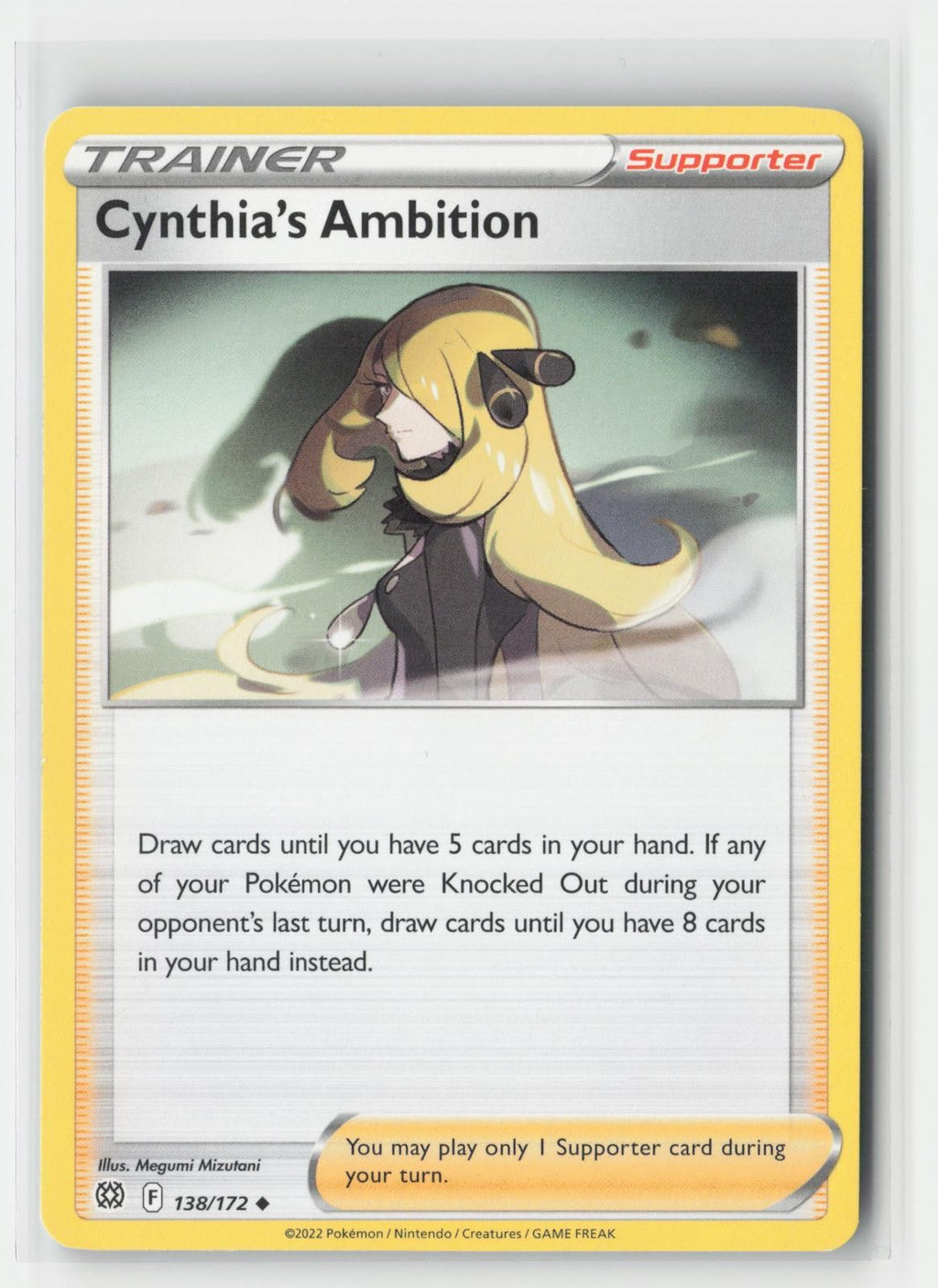 Cynthia's Ambition Brilliant Stars 138/172 UC Pokemon LP