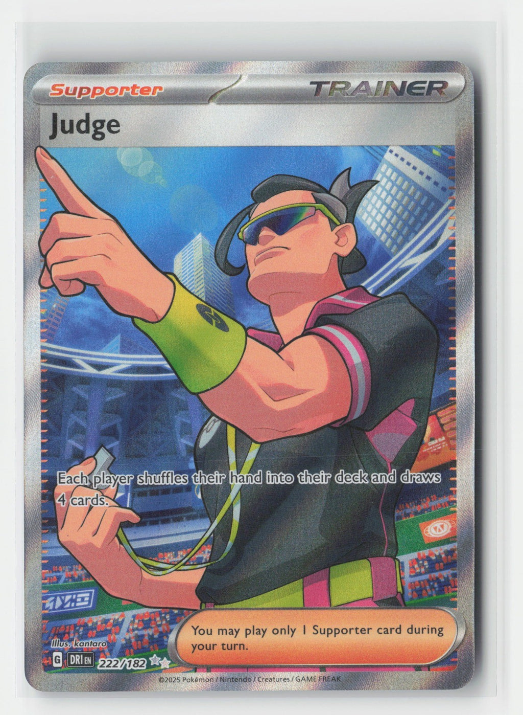 Judge Holo SV10: Destined Rivals DRI 222/182 Pokemon TCG