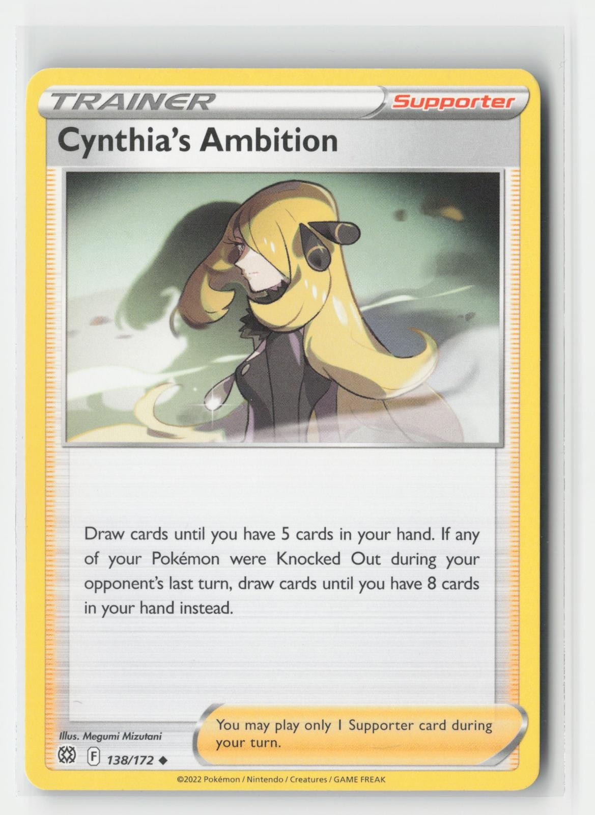 Cynthia's Ambition Brilliant Stars 138/172 UC Pokemon MP