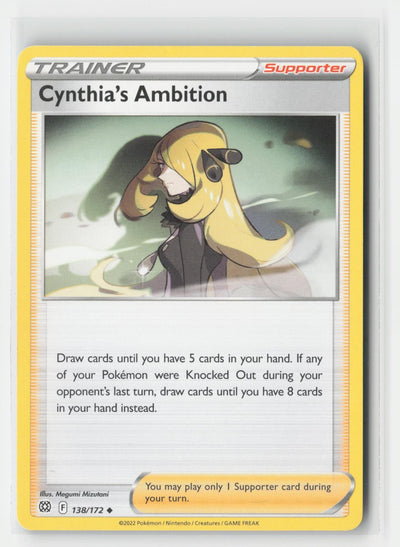Cynthia's Ambition Brilliant Stars 138/172 UC Pokemon MP