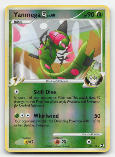 Yanmega E4 Reverse Holo Rising Rivals 37/111 R Pokemon LP