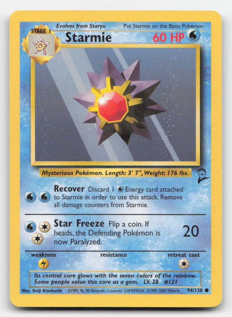 Starmie Base Set 2 94/130 C Pokemon LP