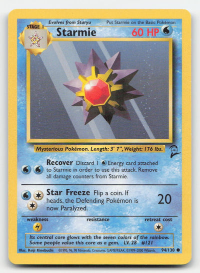 Starmie Base Set 2 94/130 C Pokemon LP