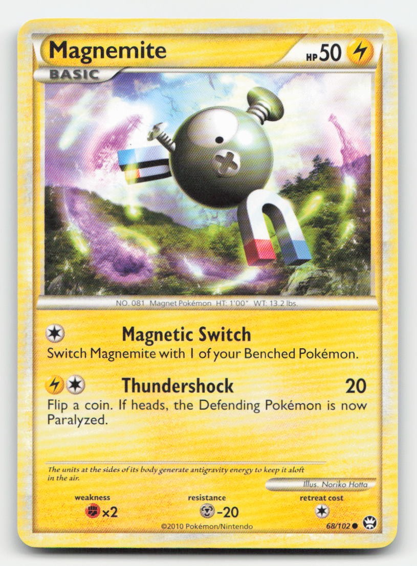 Magnemite HGSS Triumphant 68/102 C Pokemon MP