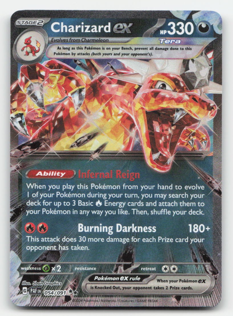 Charizard ex Holo Paldean Fates 054/091 Double Rare Pokemon NM