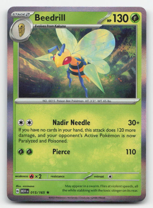 Beedrill 151 015/165 R Pokemon NM