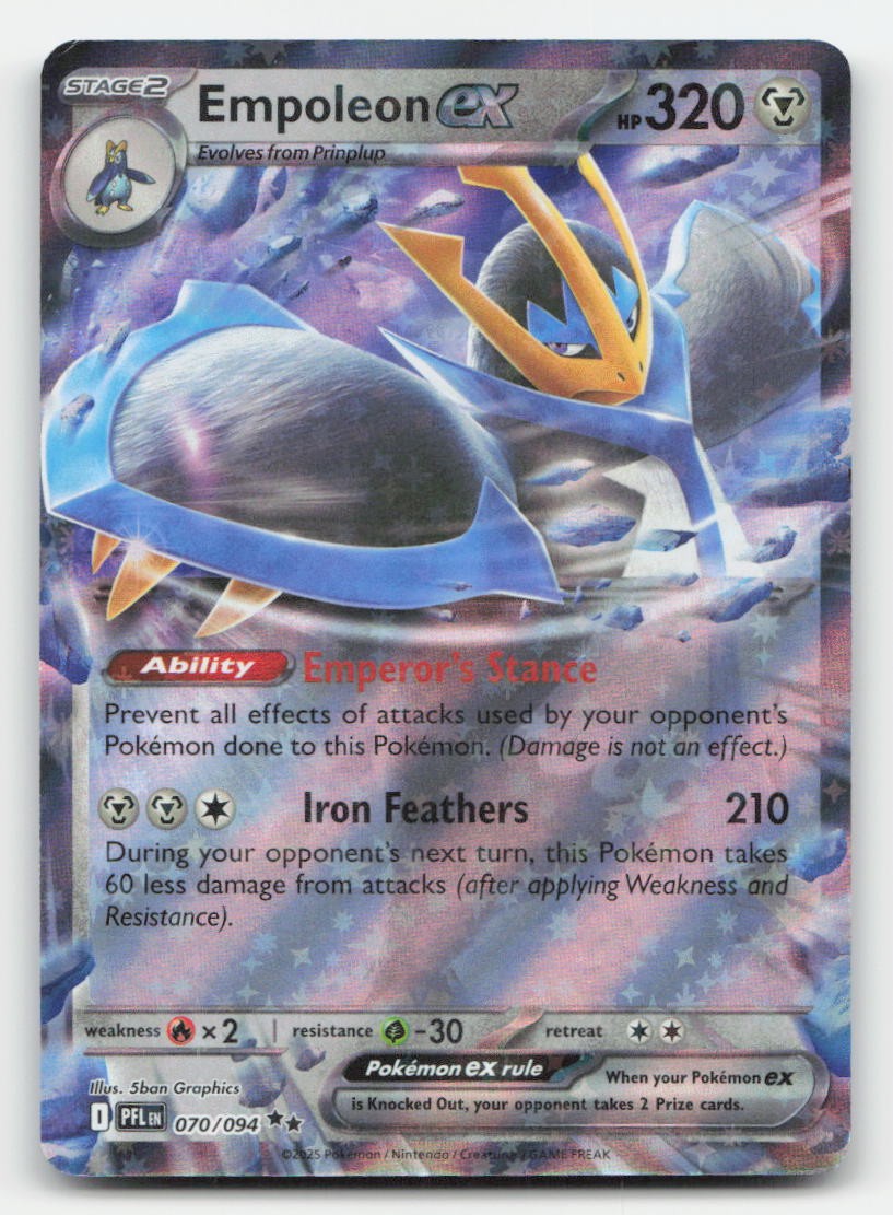 Empoleon ex Phantasmal Flames 070/094 Double Rare Pokemon LP