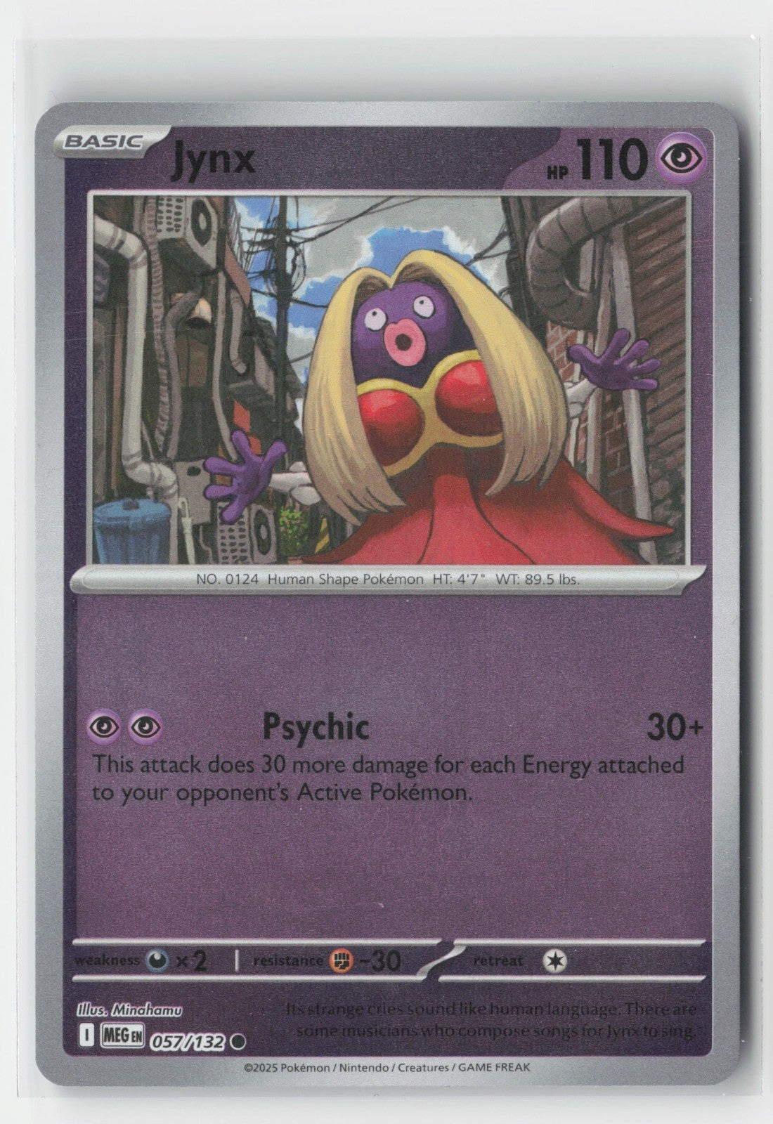 Jynx Reverse Holo ME01: Mega Evolution MEG 057/132 Pokemon TCG