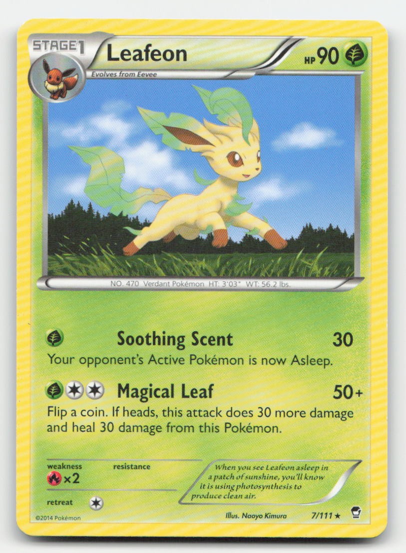 Leafeon Furious Fists 7/111 R Pokemon MP