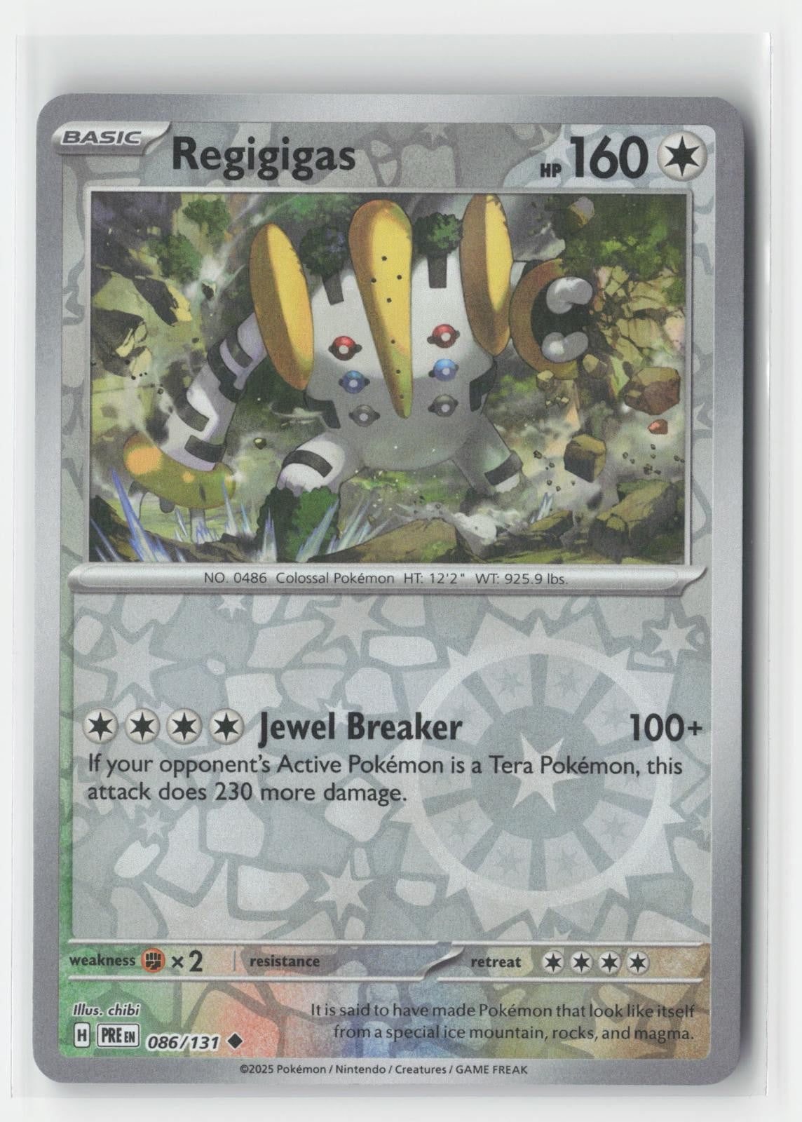 Regigigas Reverse Holo Prismatic Evolutions 086/131 UC Pokemon NM