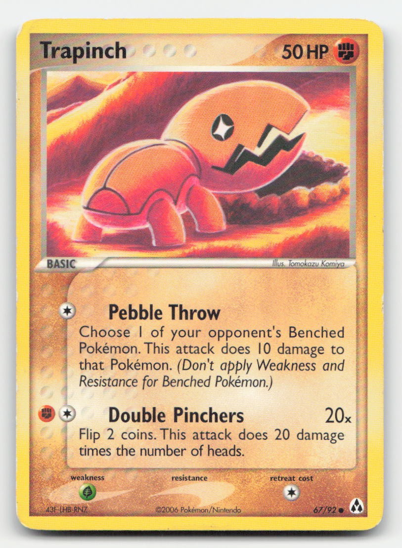 Trapinch Legend Maker 67/92 C Pokemon DMG