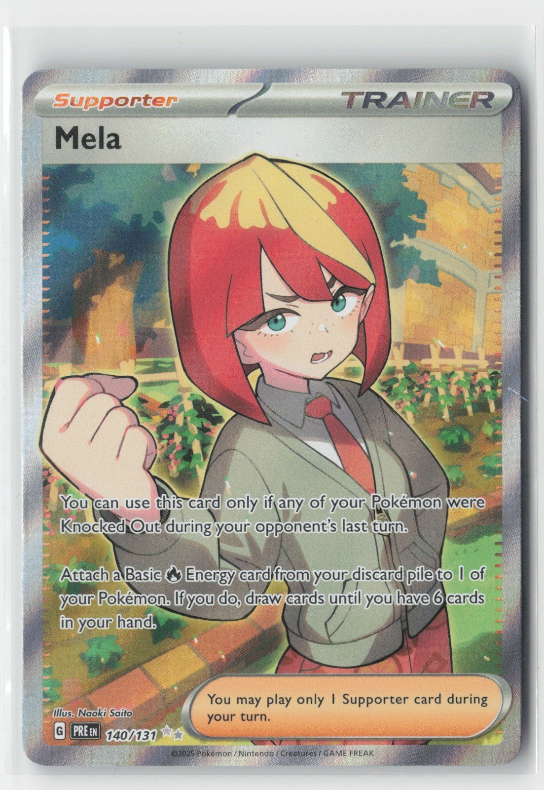 Mela Holo SV: Prismatic Evolutions PRE 140/131 Pokemon TCG