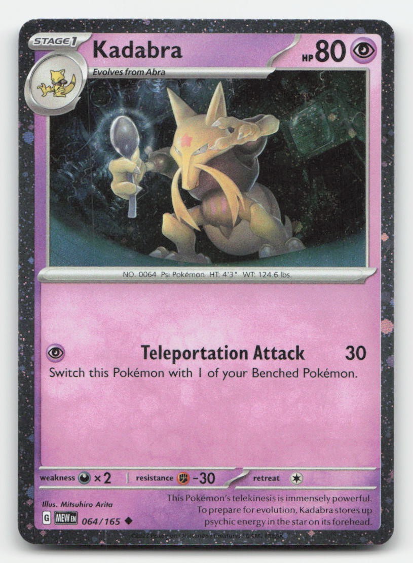 Kadabra Holo Miscellaneous Cards & Products 064/165 P Pokemon NM
