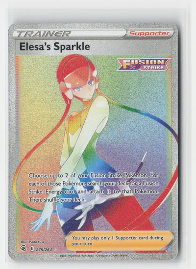Elesa's Sparkle (Secret) Holo SWSH08: Fusion Strike SWSH08 275/264 Pokemon TCG