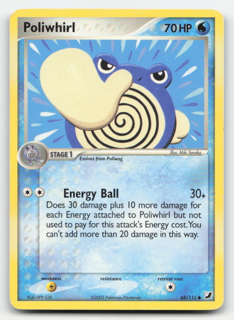 Poliwhirl Unseen Forces 68/115 C Pokemon DMG
