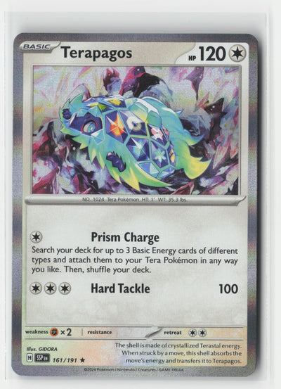 Terapagos Holo Surging Sparks 161/191 R Pokemon NM