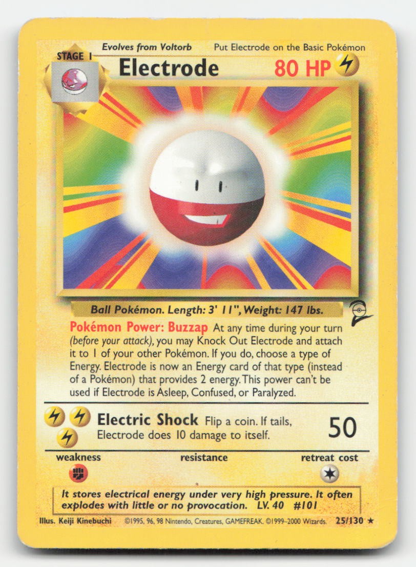 Electrode Base Set 2 25/130 R Pokemon DMG