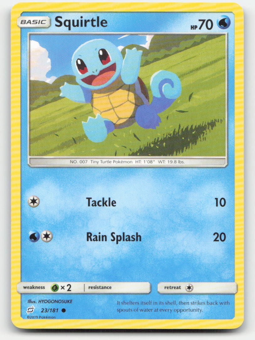 Squirtle Team Up 23/181 C Pokemon NM