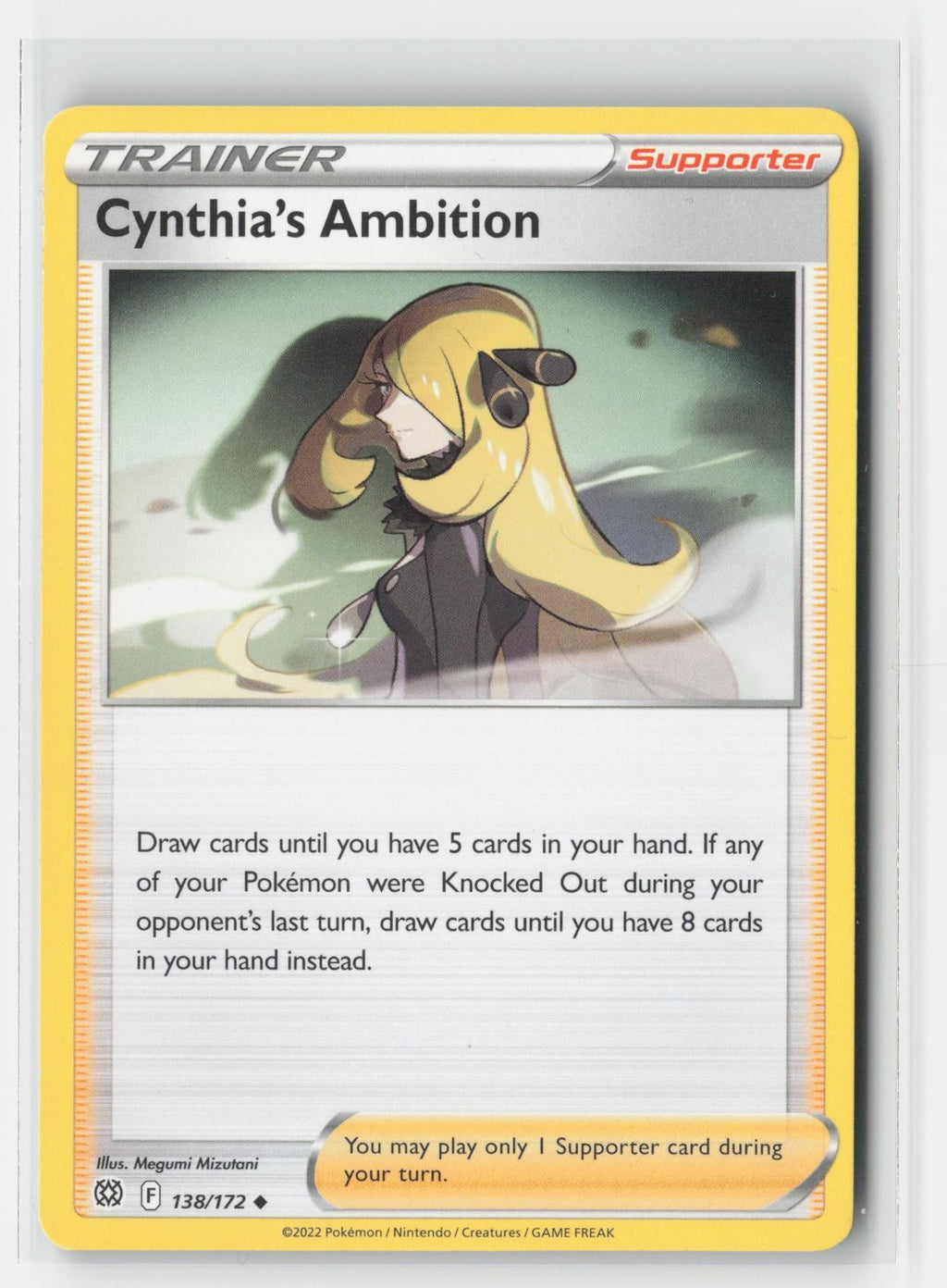 Cynthia's Ambition Brilliant Stars 138/172 UC Pokemon MP