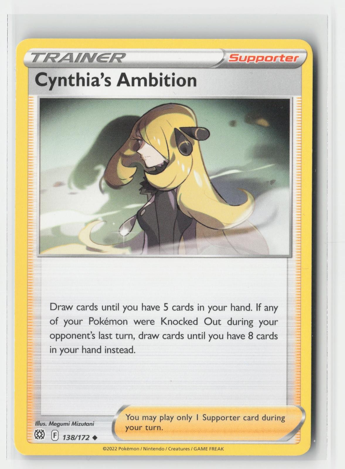 Cynthia's Ambition Brilliant Stars 138/172 UC Pokemon MP