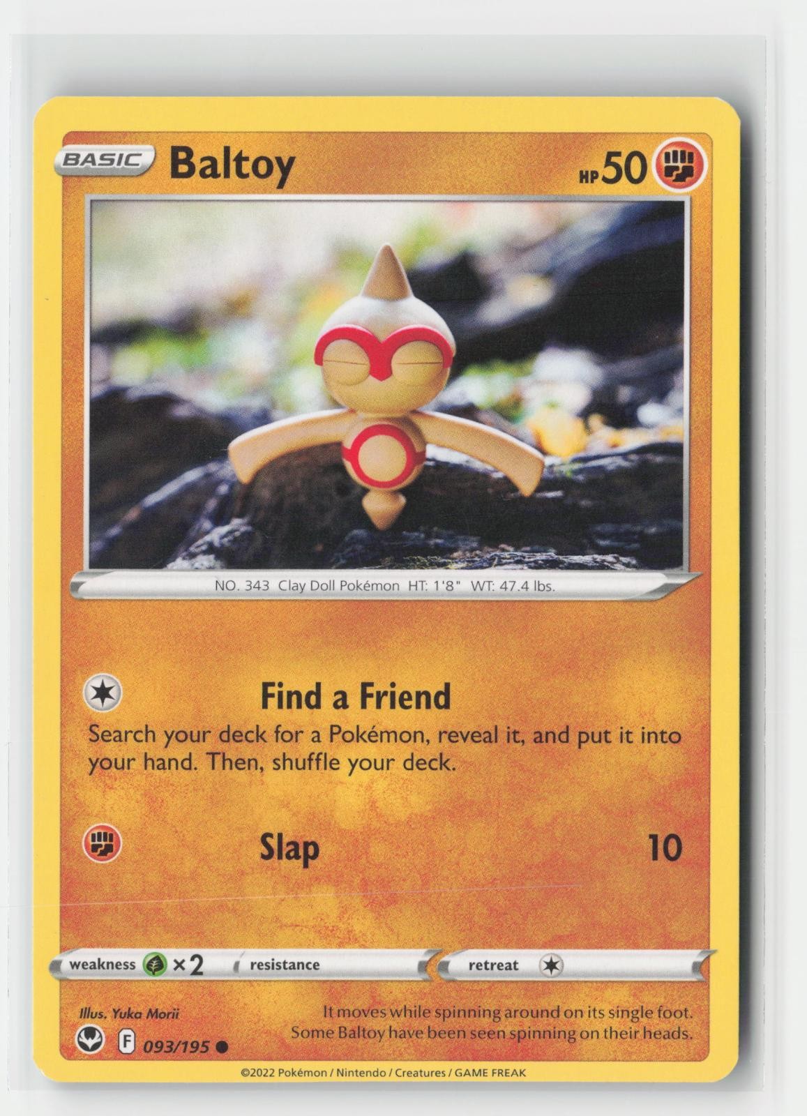 Baltoy Silver Tempest 093/195 C Pokemon NM