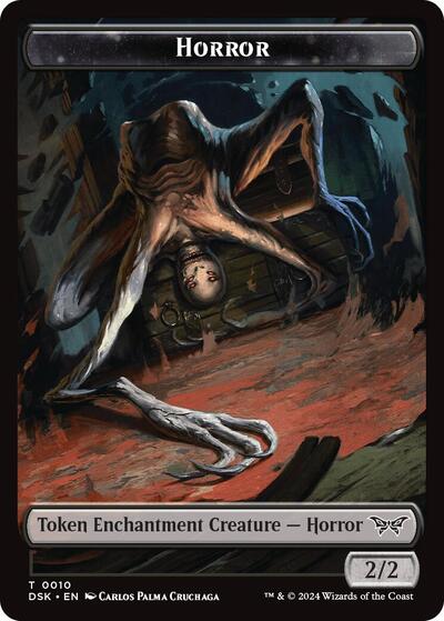 Horror Token DSK #10 (Near Mint T) Magic: The Gathering: Duskmourn: House of Horror