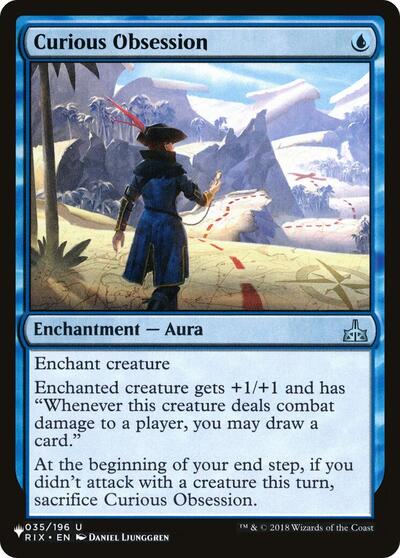 Curious Obsession LIST #035/196 (Near Mint Uncommon) Magic: The Gathering: The List Reprints