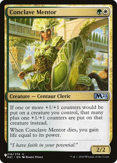 Conclave Mentor LIST #216/274 (Near Mint Uncommon) Magic: The Gathering: The List Reprints