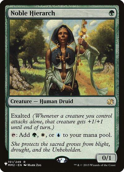 Noble Hierarch LIST #MM2-151 (Lightly Played Rare) Magic: The Gathering: The List Reprints