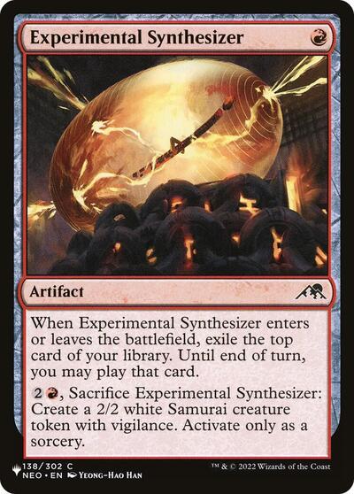 Experimental Synthesizer LIST #138/302 (Near Mint Common) Magic: The Gathering: The List Reprints