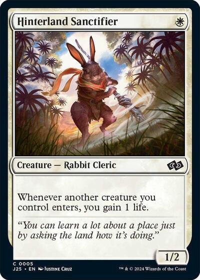 Hinterland Sanctifier J25 #5 (Near Mint Common) Magic: The Gathering: Foundations Jumpstart