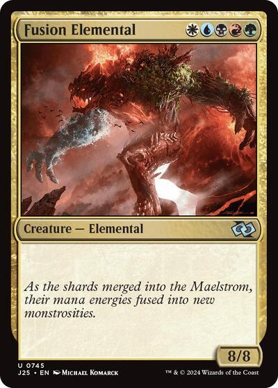 Fusion Elemental J25 #745 (Near Mint Uncommon) Magic: The Gathering: Foundations Jumpstart