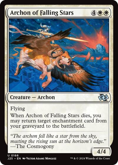 Archon of Falling Stars J25 #166 (Near Mint Uncommon) Magic: The Gathering: Foundations Jumpstart