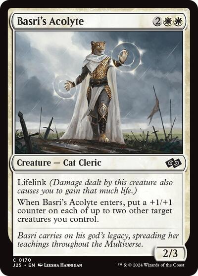 Basris Acolyte J25 #170 (Near Mint Common) Magic: The Gathering: Foundations Jumpstart