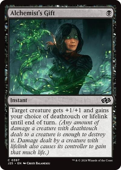 Alchemists Gift J25 #397 (Near Mint Common) Magic: The Gathering: Foundations Jumpstart