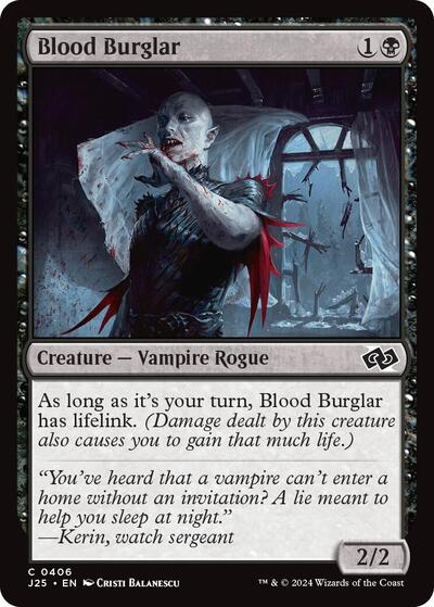 Blood Burglar J25 #406 (Near Mint Common) Magic: The Gathering: Foundations Jumpstart