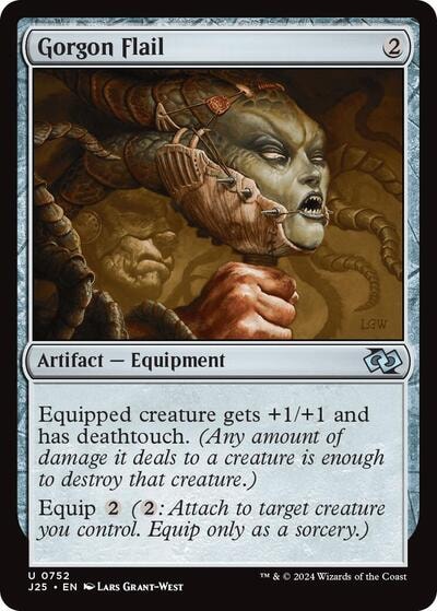 Gorgon Flail J25 #752 (Near Mint Uncommon) Magic: The Gathering: Foundations Jumpstart