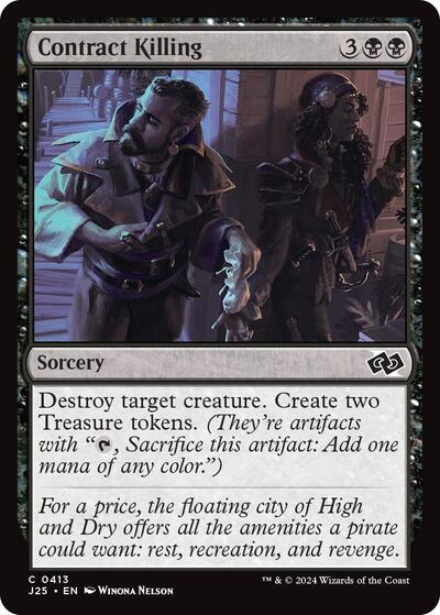 Contract Killing J25 #413 (Near Mint Common) Magic: The Gathering: Foundations Jumpstart
