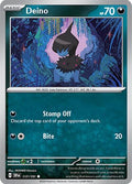 Deino Reverse Holofoil SSP #117/191 (Near Mint Common) Pokemon: SV08: Surging Sparks