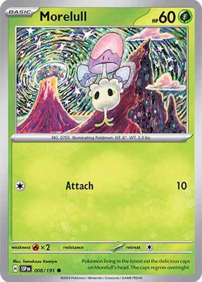 Morelull SSP #008/191 (Near Mint Common) Pokemon: SV08: Surging Sparks