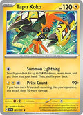 Tapu Koko Holofoil SSP #065/191 (Near Mint Rare) Pokemon: SV08: Surging Sparks