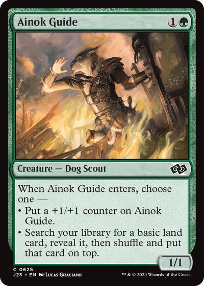 Ainok Guide J25 #625 (Near Mint Common) Magic: The Gathering: Foundations Jumpstart