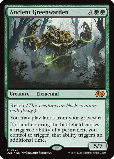 Ancient Greenwarden J25 #627 (Near Mint Mythic Rare) Magic: The Gathering: Foundations Jumpstart