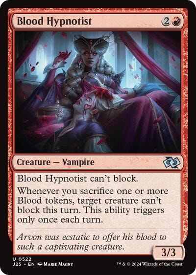 Blood Hypnotist J25 #522 (Near Mint Uncommon) Magic: The Gathering: Foundations Jumpstart