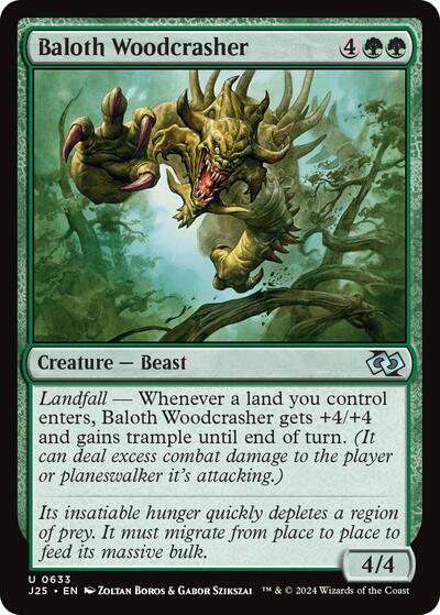 Baloth Woodcrasher J25 #633 (Near Mint Uncommon) Magic: The Gathering: Foundations Jumpstart