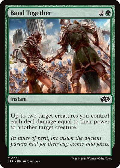 Band Together J25 #634 (Near Mint Common) Magic: The Gathering: Foundations Jumpstart