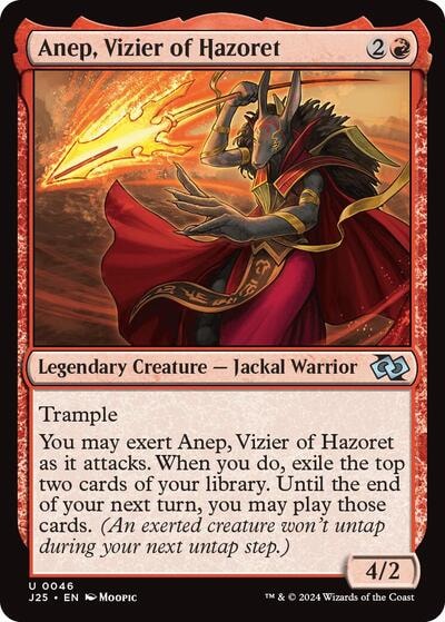 Anep Vizier of Hazoret Anime J25 #46 (Near Mint Uncommon) Magic: The Gathering: Foundations Jumpstart