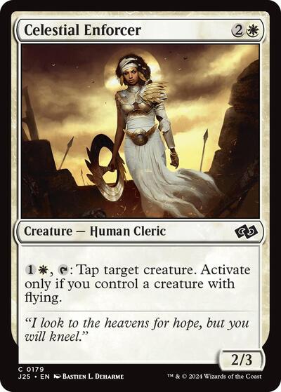 Celestial Enforcer J25 #179 (Near Mint Common) Magic: The Gathering: Foundations Jumpstart